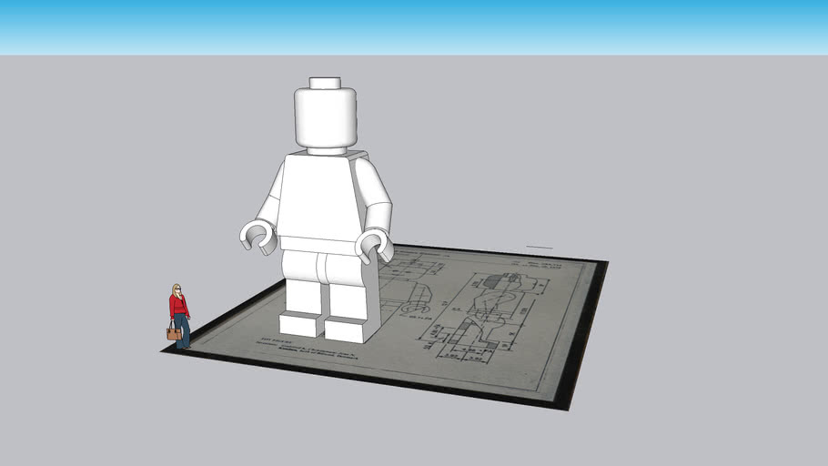 LEGO Minifig as modeled live | 3D Warehouse