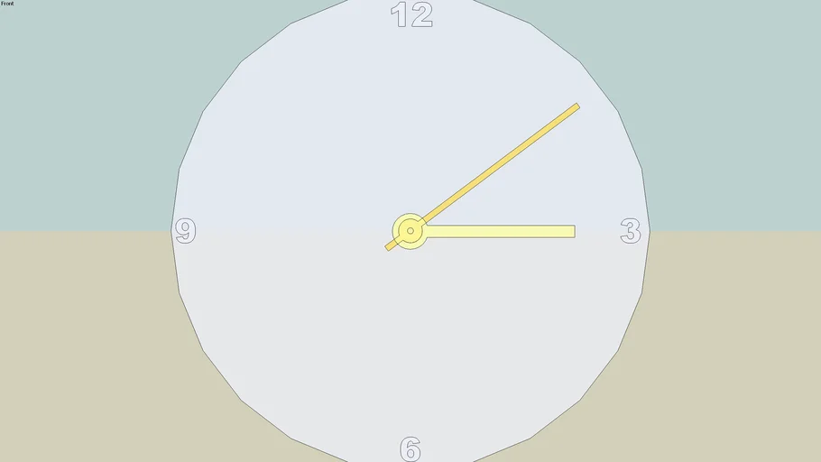 Clock face | 3D Warehouse