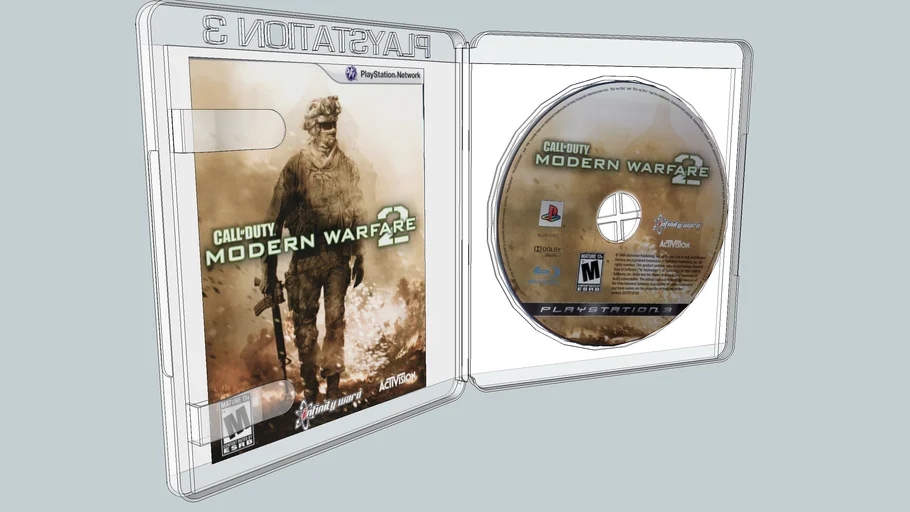 Playstation 3 (PS3) game and case 3D Warehouse