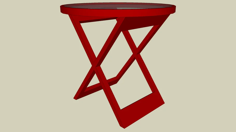 Occassional Table (Oriental Red)