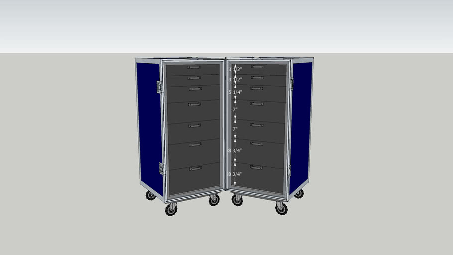 Workbox Open on wheels | 3D Warehouse