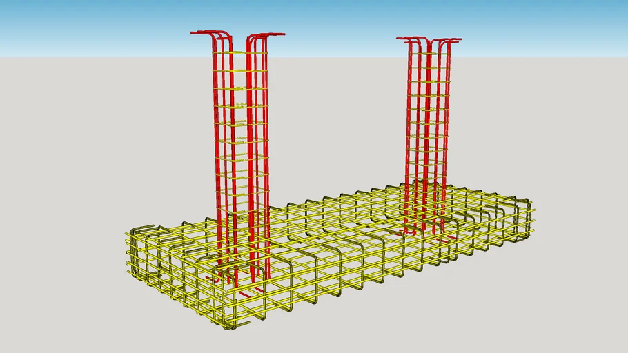 Base & double columns | 3D Warehouse