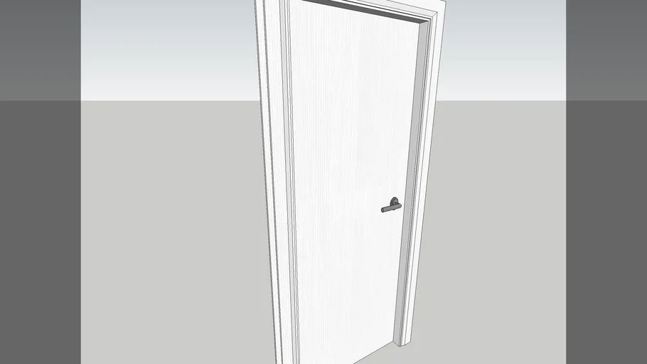 Door with architrave | 3D Warehouse