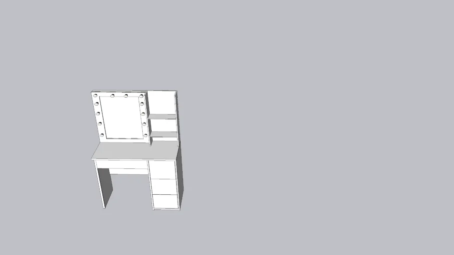 Vanity with mirror | 3D Warehouse