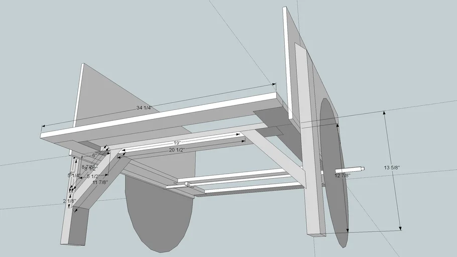 Cart Leg Details | 3D Warehouse