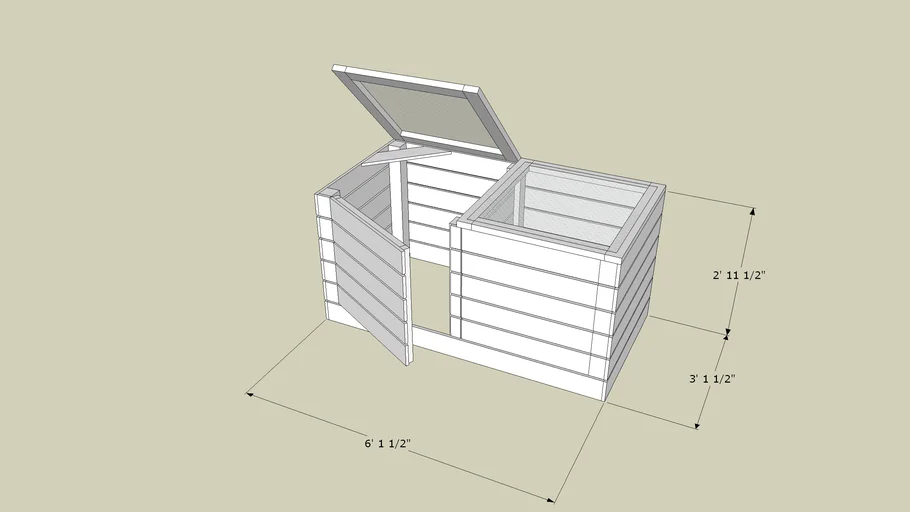 Composting bin | 3D Warehouse