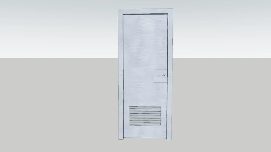 Stainless Steel WC Door _ Khmer