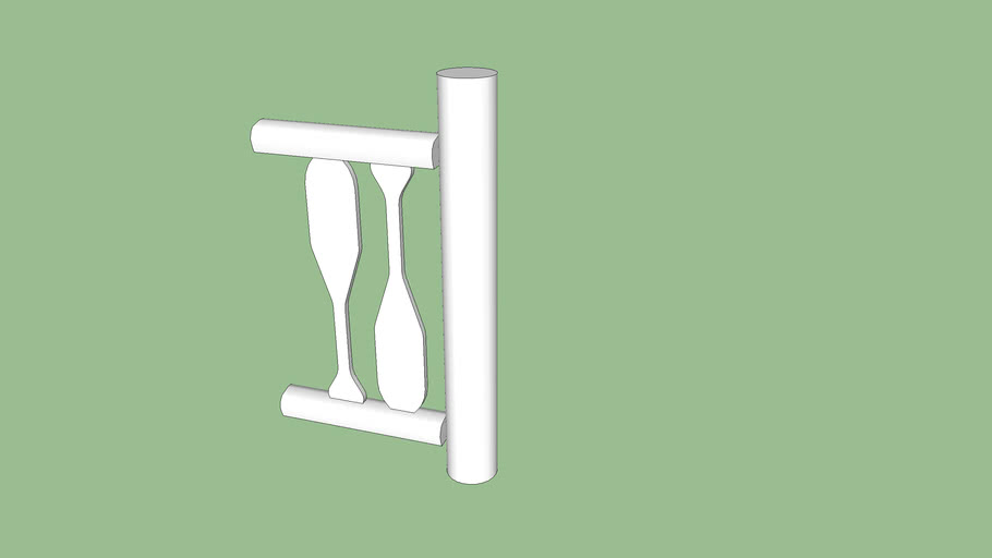 Oar Railing Idea 3D Warehouse