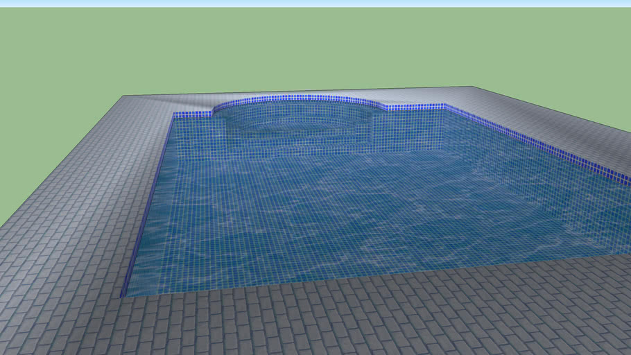 lap Pool With semi circular entrance | 3D Warehouse