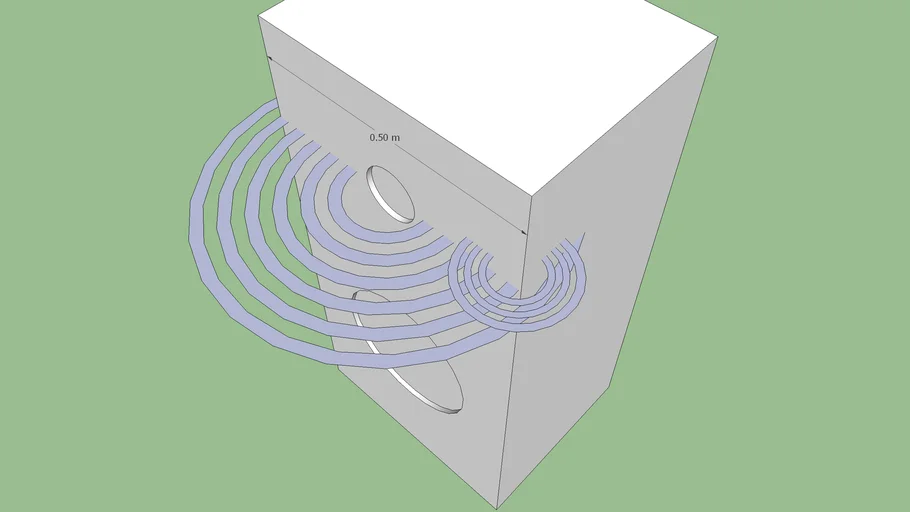 Basic Speaker Baffle Edge Diffraction 3D Warehouse