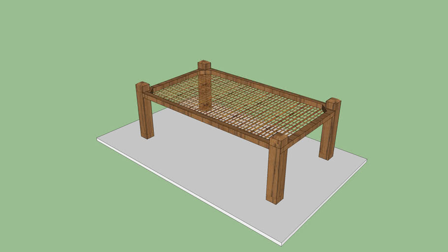 cot with niwar lattice 3D Warehouse