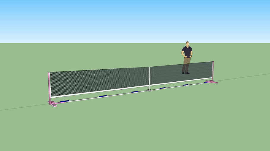 Portable Pickleball net design 3D Warehouse