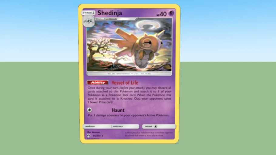 Pokemon card Shedinja hp 40