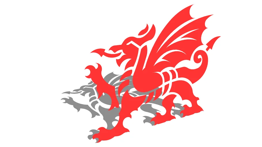 Visit Wales Dragon Symbol | 3D Warehouse