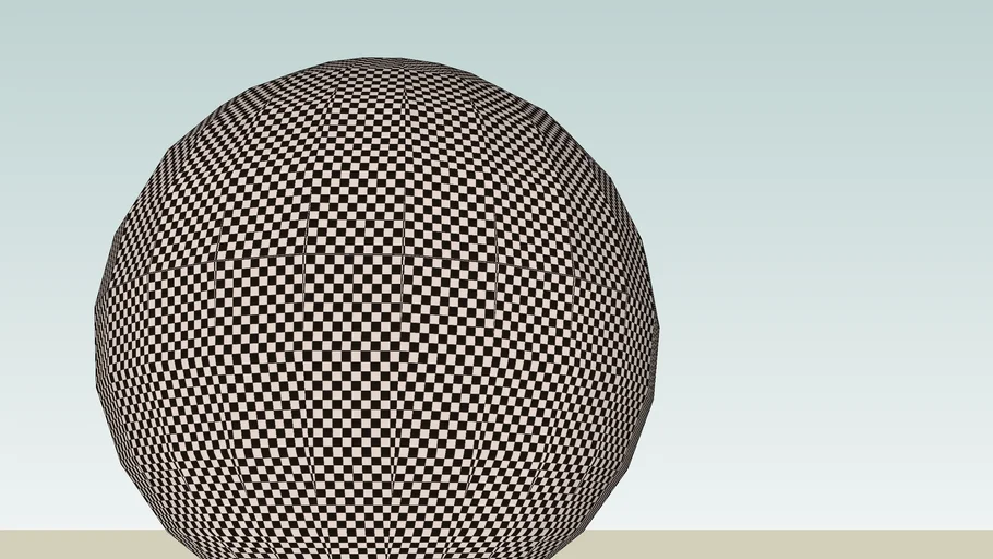 a cheked ball | 3D Warehouse