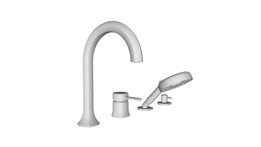 K-EX27110T-4 Deck Mount bath faucet with handshower w/diverter- C shape ...