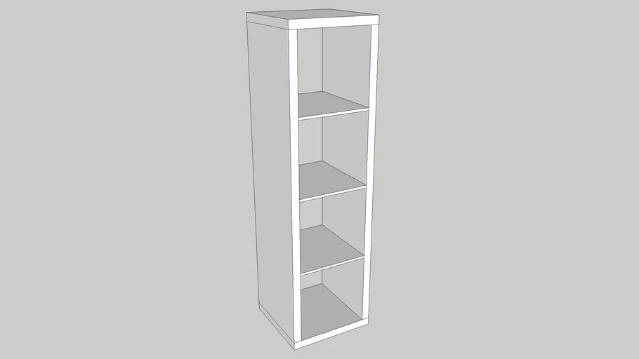 Ikea EXPEDIT bookshelves 4x1 3D Warehouse