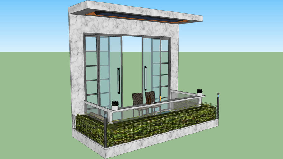 European Modern Balcony 3D Warehouse