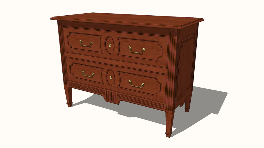 French Provincial Commode | 3D Warehouse