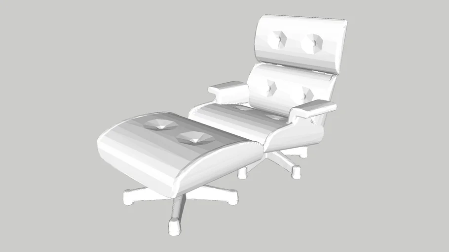 Furniture – Lounge Chair – 1/50 – White