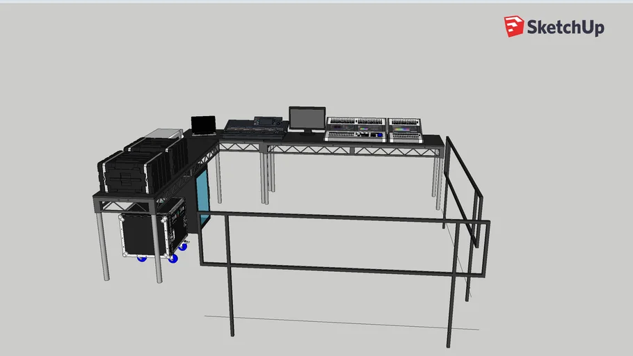 Stage Mixer Setup 3D Warehouse