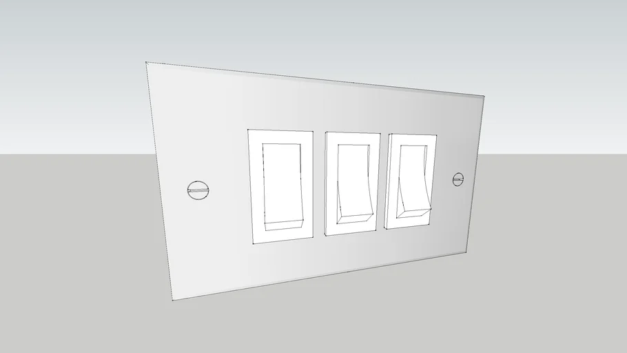 3-gang-2-way-light-switch-3d-warehouse