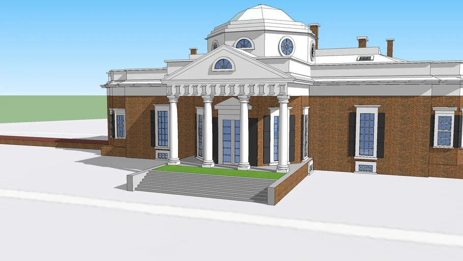 Thomas Jefferson's House at Monticello | 3D Warehouse