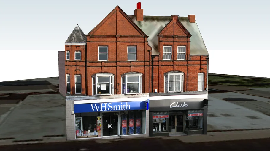 Wilmslow Centre shops 3D Warehouse