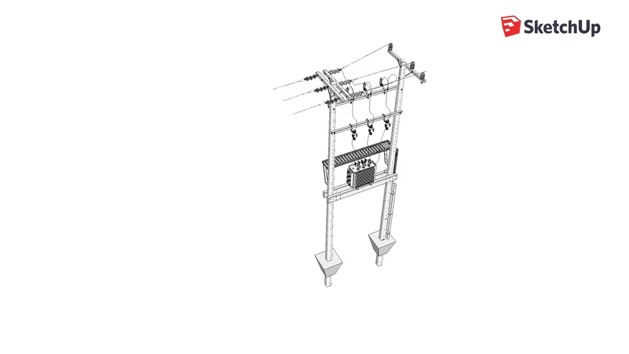 Oil Immerse Type Transformer 3D Warehouse