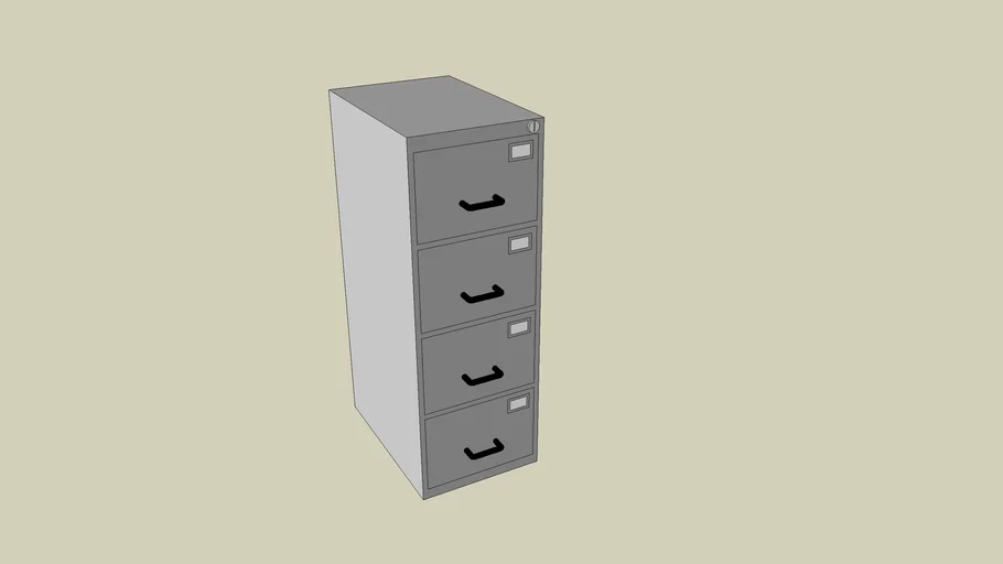 Office File Desk | 3D Warehouse