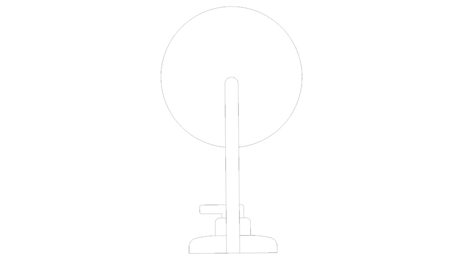 2D shower head w/trim - 8' head | 3D Warehouse