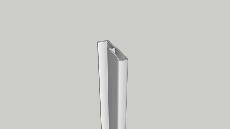 EDGE Profile Handle Wardrobe Sliding 3D Warehouse
