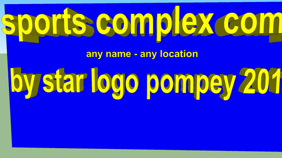 Sports Complex Comp 2011 3D Warehouse