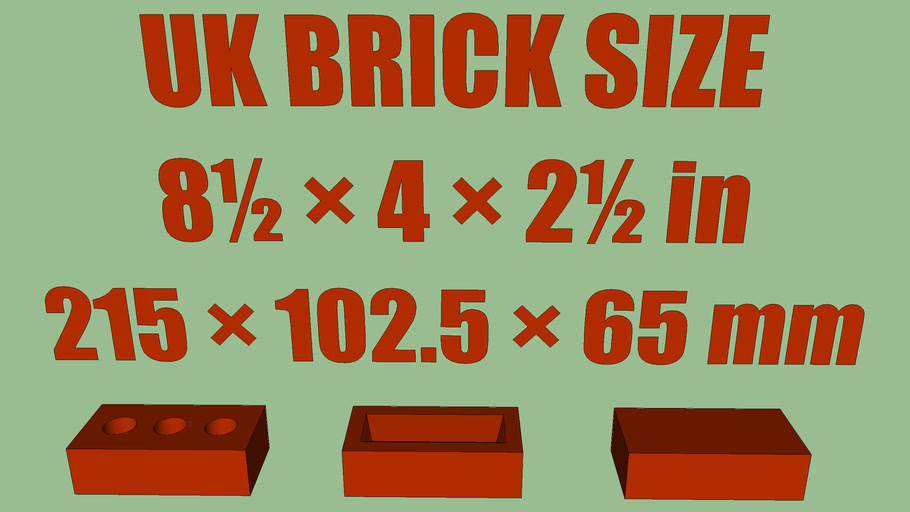 Brick Size | 3D Warehouse