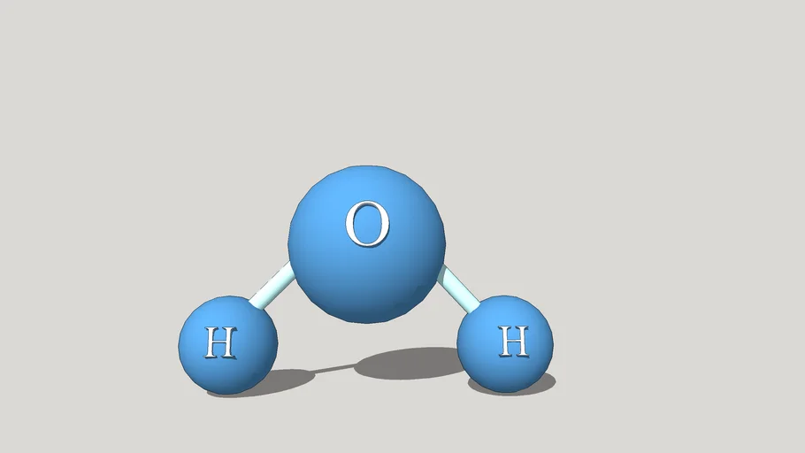 Molécula de Agua | 3D Warehouse