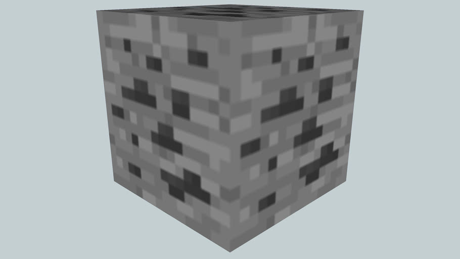 ZSF] Minecraft Blocks Coal Ore (16) 3D Warehouse