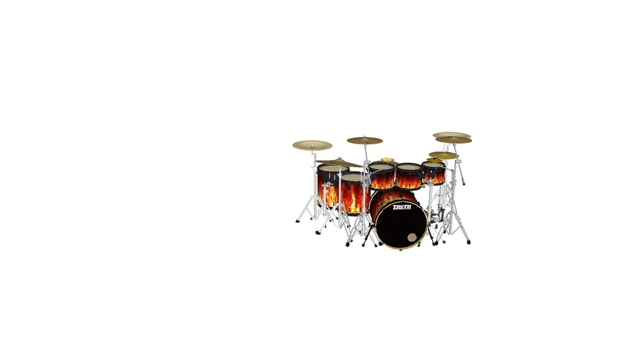 Drum set very detailed - - 3D Warehouse