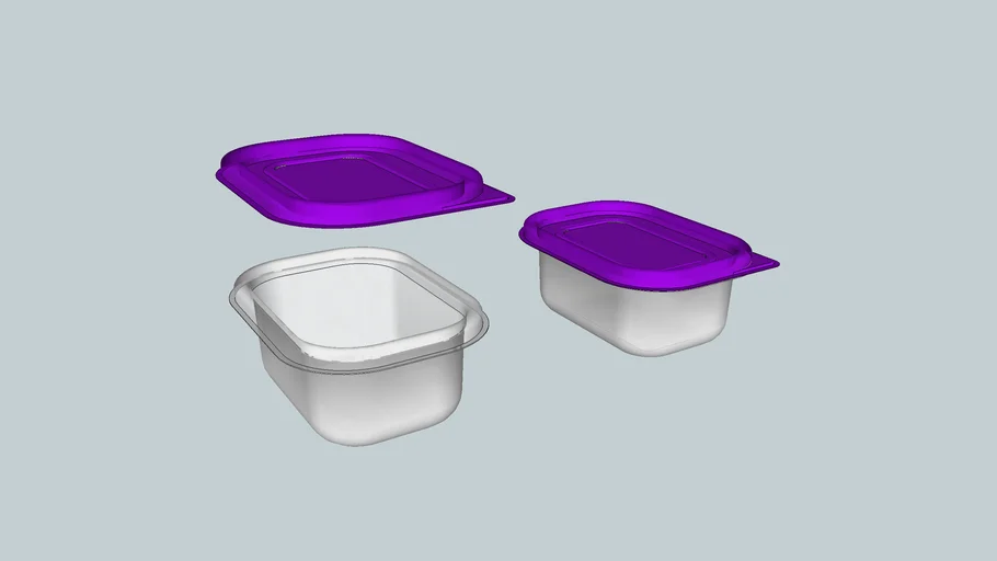 Plastic Containers 3D Warehouse