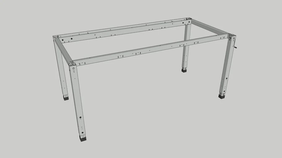 SSG Table 200 Basic Frame 1530x750 Item No. 201326 | 3D Warehouse