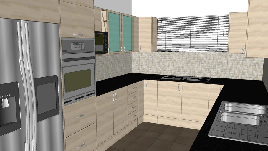 Melamine Kitchen | 3D Warehouse