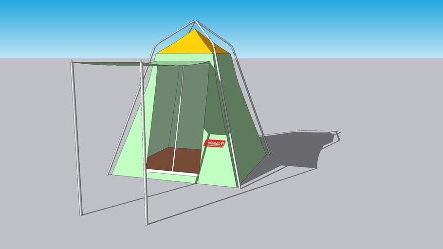 Coleman Umbrella Tent Vintage 3D Warehouse