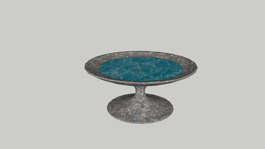 Bird BathFountain 3D Warehouse