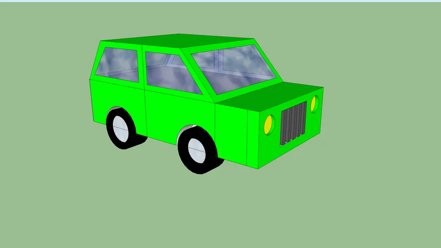 green car | 3D Warehouse