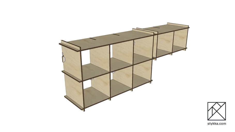 Shelfie Laser cut shelves 3D Warehouse