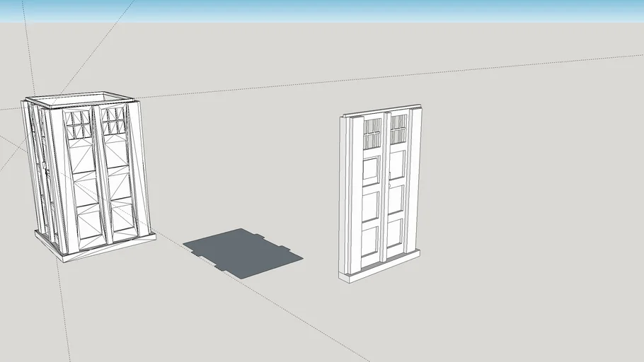 Tardis from Doctor Who Front Door Panel | 3D Warehouse