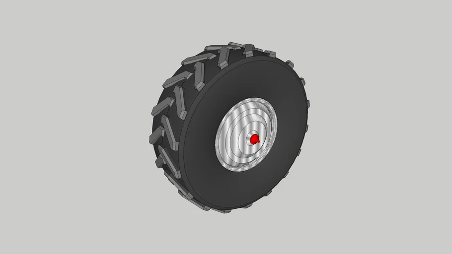 Tractor Tire Chrome Rim II | 3D Warehouse