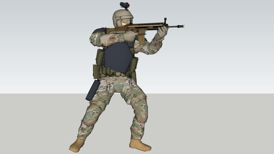 Soldier Position A10 3D Warehouse