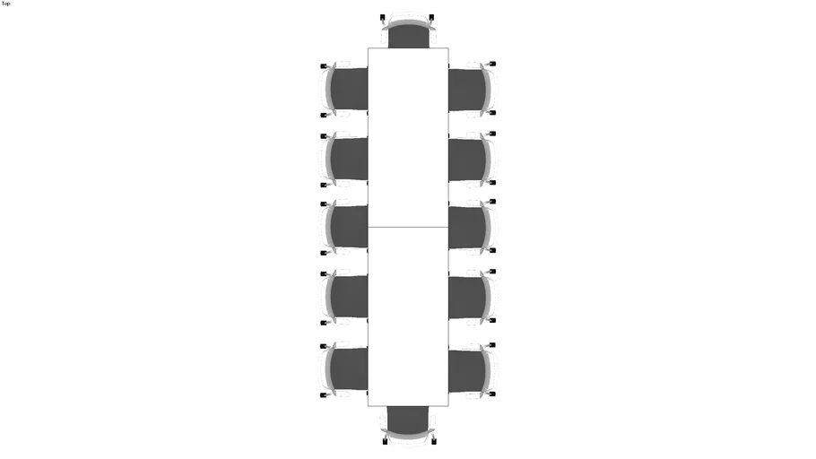 Narrow meeting table 3D Warehouse