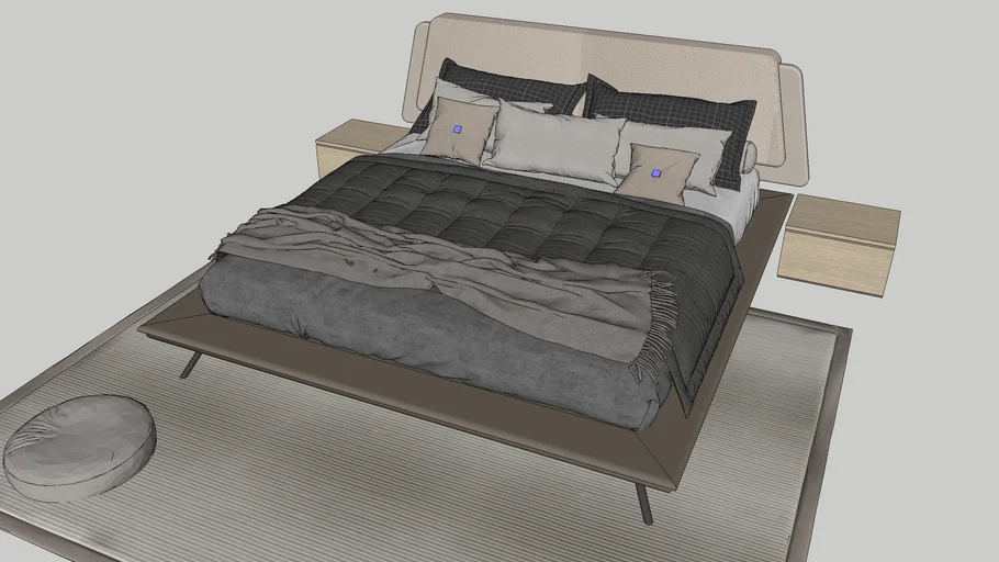 Ultra Modern Bed with Mattress