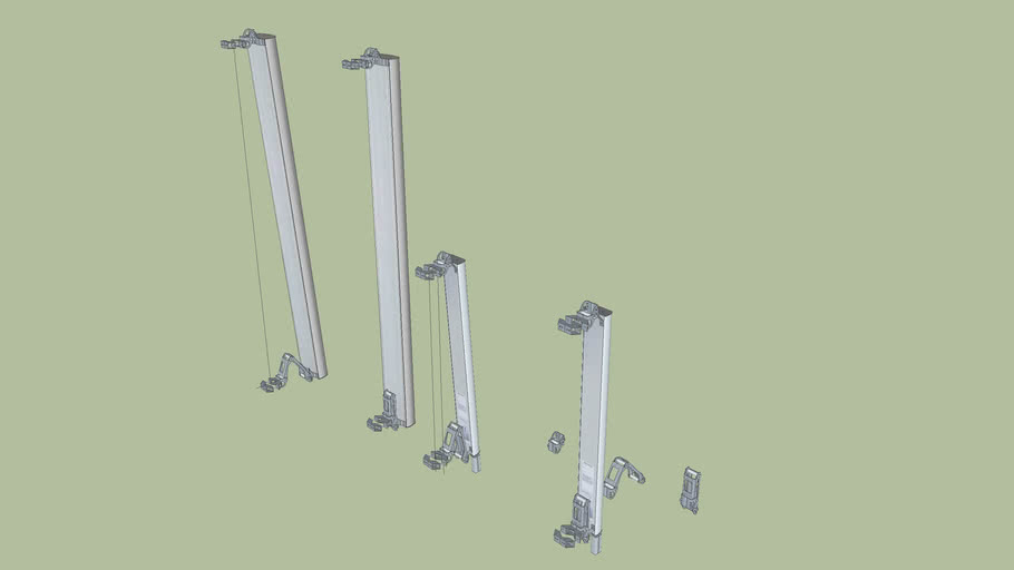 Kathrein base station antennas (2,6m and 1,4m) tilted